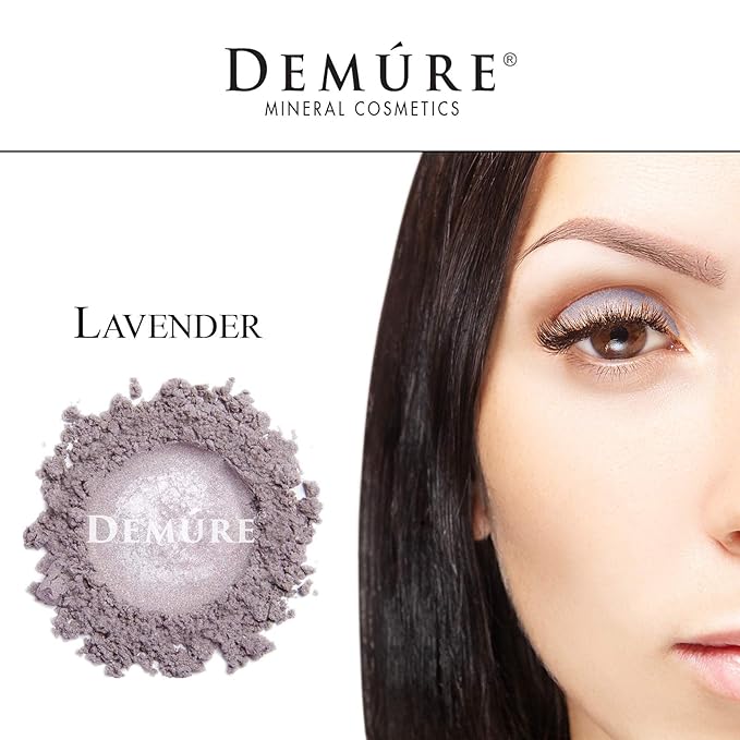 Demure Mineral Make Up (Lavender Ice) Eye Shadow, Shimmer Eyeshadow, Loose Powder, Glitter Eyeshadow, Eye Makeup, Professional Makeup