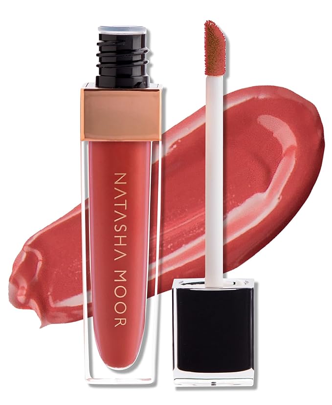 NATASHA MOOR: Molten Matte Liquid Lipstick - Long-Lasting, Hydrating, Matte Finish with Moisturizing Vitamin E - Waterproof, Kiss-Proof, Cruelty-Free - 12-Hour Stay Power - WINNER