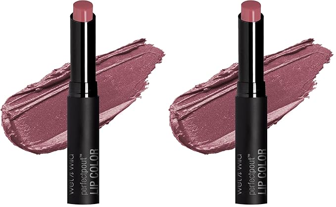 wet n wild Lipstick Perfect Pout Lipstick Red Ring Around The Rosy, Non-Tacky, Non-Sticky Long Lasting, Lip Color (Pack of 2)