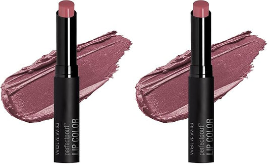 wet n wild Lipstick Perfect Pout Lipstick Red Ring Around The Rosy, Non-Tacky, Non-Sticky Long Lasting, Lip Color (Pack of 2)