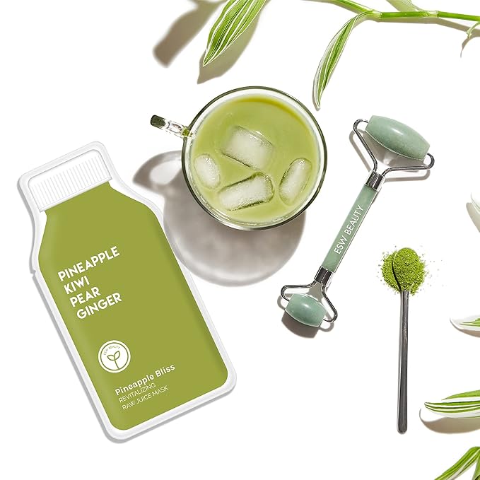 ESW Beauty Pineapple Bliss - Revitalizing Raw Juice Face Mask - Brightening with Pineapple, Kiwi, Ginger & Pear for Dull, Uneven Skin - Enhances Radiance & Smoothness