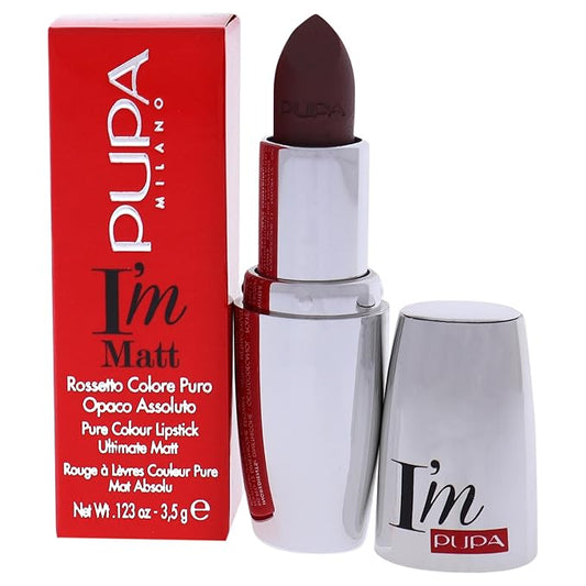 PUPA I Am Matte Pure Colour Lipstick - 037 Unexpected Mauve for Women - 0.123 oz Lipstick