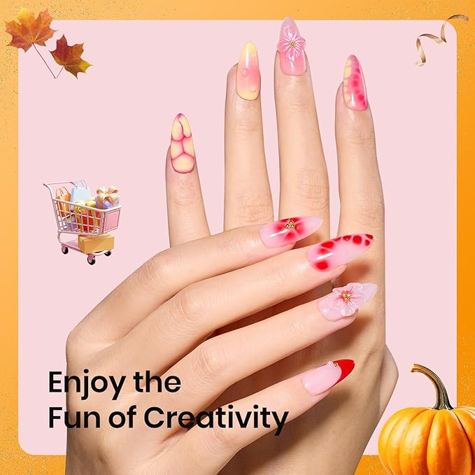 Beetles Blooming Gel, Blooming Gel Nail Polish Clear Uv Led Blossom for Spreading Effect Marble Natural Stone Watercolor Floral Print Fall Nails Soak off Diy Nail Art Design Manicure Gift for Women