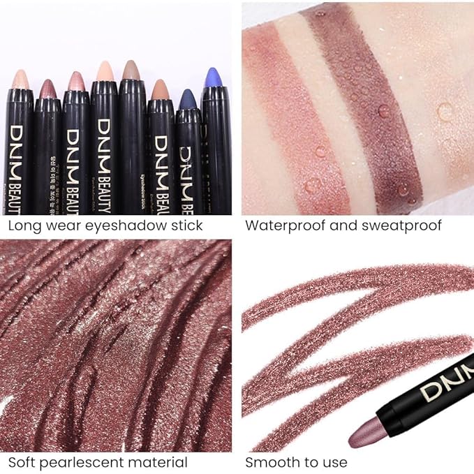 evpct 2Pcs Cream Eyeshadow Sticks Set for Eyes Waterproof, Orchid Shimmer Matte Eye shadow Stick Pencil Pen Bulk sombras en crema para ojos 26+26