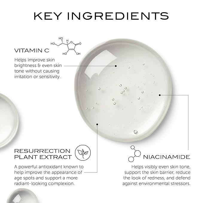 111SKIN Black Diamond Vitamin C Serum for Face, Hydrating Skin Serum with Hyaluronic Acid & Niacinamide, Helps Reduce the Appearance of Dark Spot & Redness for All Skin Types, 0.68 fl oz