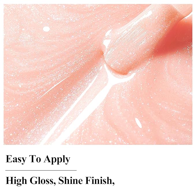 Nail Polish, Air Quick Dry, Light Pink Shimmer Nail Lacquer Non-Gel Nail Art Polish Fast Drying Nail Pigment Oil-based Holographic Fingernail Concealer Polish, 1PC 12ML Long Last