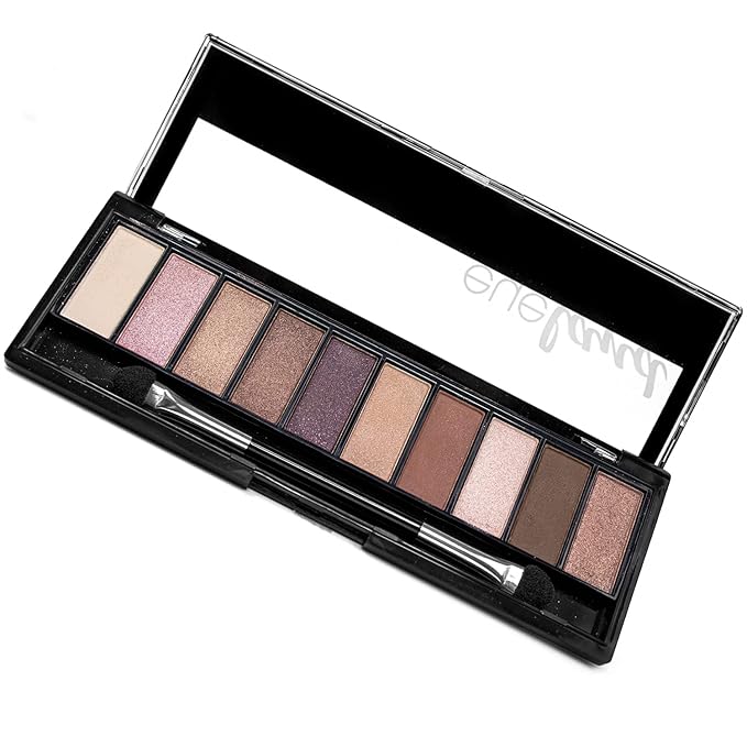 Palladio Eyeland Vibes, Escape to the Tropics, 10 Count Eyeshadow Palette, 5 Curated Palettes, Seductive Nudes to Vibrant Hues, Complimentary Shades, Day and Night Looks, Rich Pigment, Horizon
