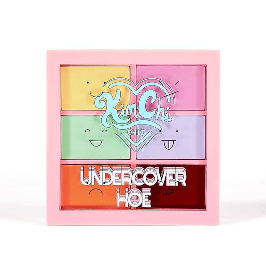 KimChi Chic Undercover Hoe Corrector Palette - Full Coverage Concealer, Creamy, Long Wearing, Hides Dark Circles & Blemishes Cruelty Free, Universal 0.25 oz
