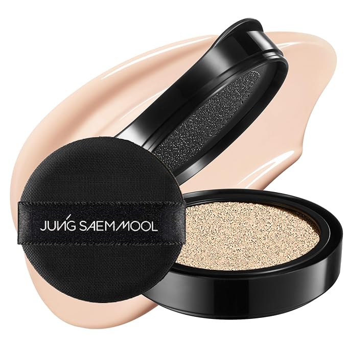 JUNG SAEM MOOL Essential Skin Nuder Cushion 17 Fair Light 0.49 Fl Oz (Refill Only, SPF 50 Broad Spectrum) | Natural Radiant Finish, Lightweight Hydration, Korean Cushion Foundation