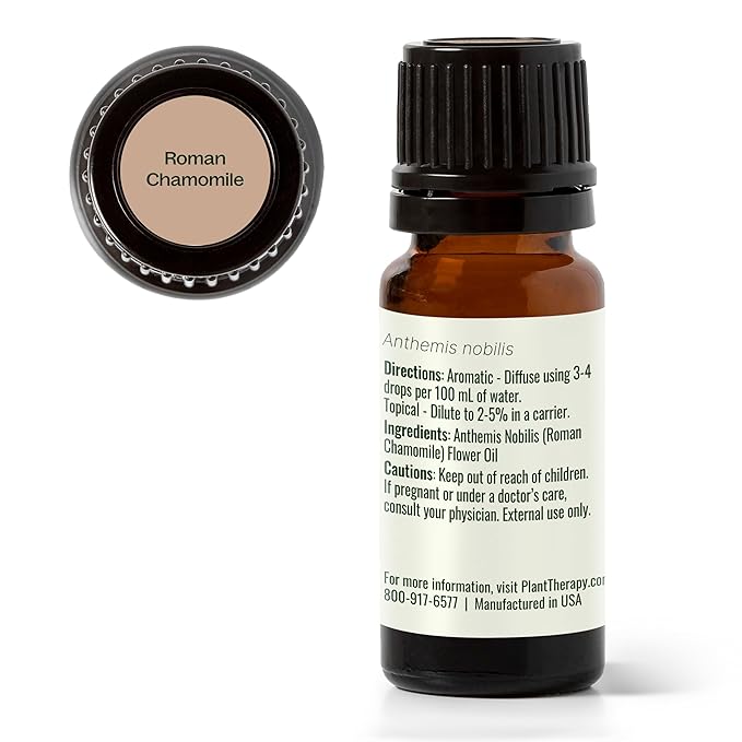 Plant Therapy Roman Chamomile Essential Oil 100% Pure, Undiluted, Natural Aromatherapy, Therapeutic Grade 10 mL (1/3 oz)