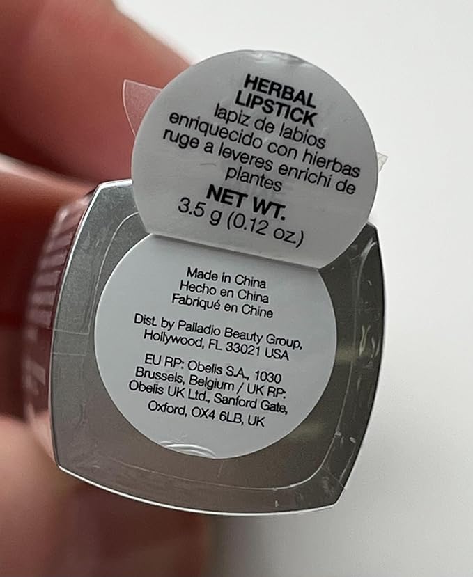 Palladio Herbal Lipstick, Rich Pigmented and Creamy, Infused with Aloe Vera, Chamomile & Ginseng, Prevents Lips from Drying, Combats Fine Lines, Long Lasting Lipstick, Wine Shine