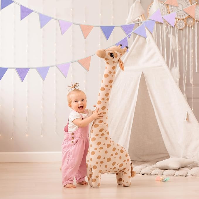 2PCS Pennant Banner Flags, Fabric Bunting Banner Nursery Garland Decor, Baby Shower Garland, Triangle Flags for Baby Boy Room, Playroom, Boho Birthday Party Decor, Each 7.75 ft (Purple Pink)