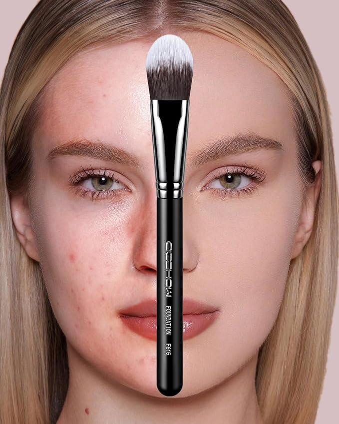 Flat Foundation Brush, EIGSHOW Foundation Makeup Brush for Liquid, Cream, Mask, Streak-Free Blending, Vegan & Cruelty-Free (F615)
