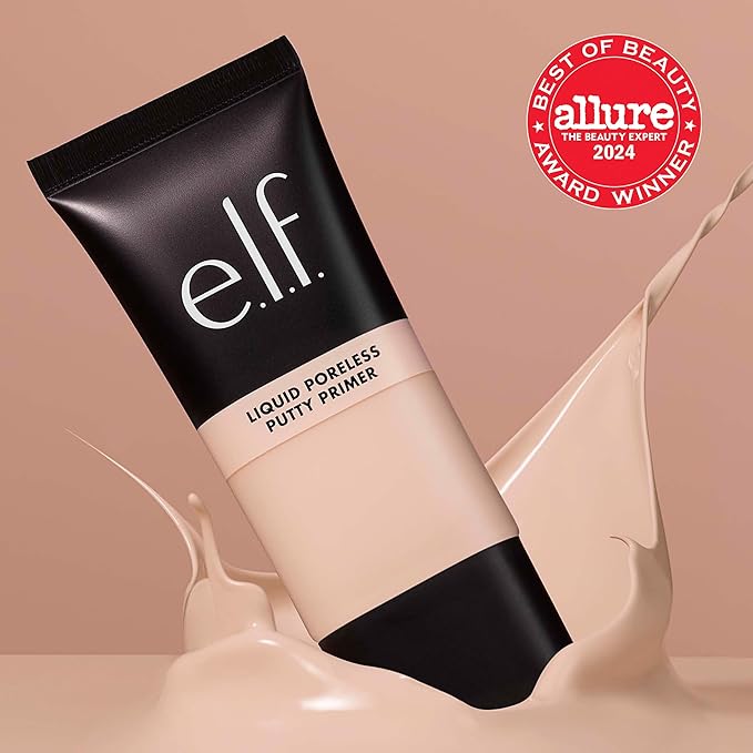 e.l.f. Liquid Poreless Putty Primer, Lightweight Face Primer For Long-lasting Makeup Wear, Creates A Smooth Complexion, Vegan & Cruelty-free