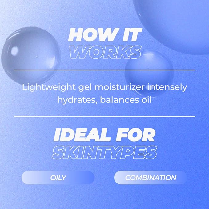 Vitamasques Ultra Hydrate Gel Cream - Lightweight Balance, Hydrating & Soothing Moisturizer (1.69 Fl oz)