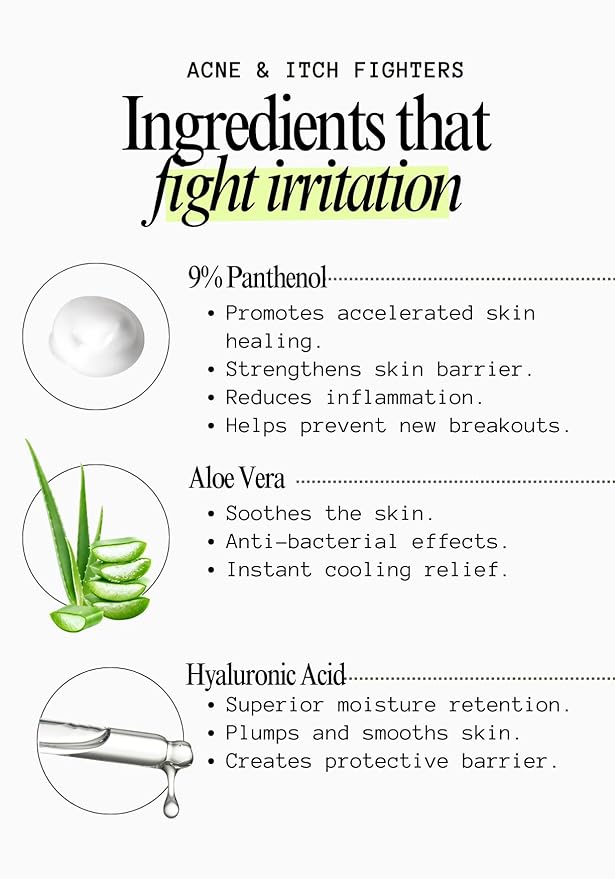 9% Panthenol Intensive Cream – Soothing Redness, Acne, Sunburn & Skin Recovery with Aloe Vera & Hyaluronic Acid – Post-Laser, Facelift, Tattoo, Burn & Hair Transplant Care, 3.4 oz