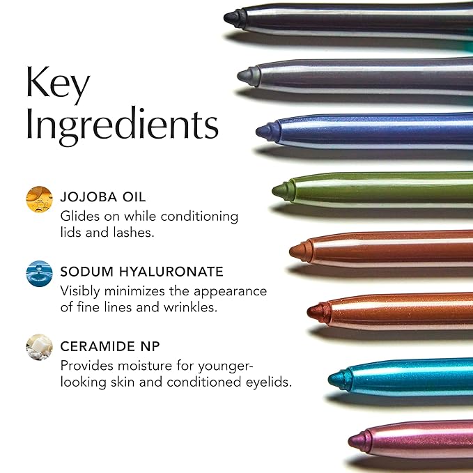 Thrive Causemetics Infinity Waterproof Eyeliner Pencil, Built In Sharpener & Smudge Tip, Long Lasting, Smudge Proof, Hyaluronic Acid & Shea Butter, Vegan, Cruelty Free, Nalie (Chocolate Brown Shimmer)