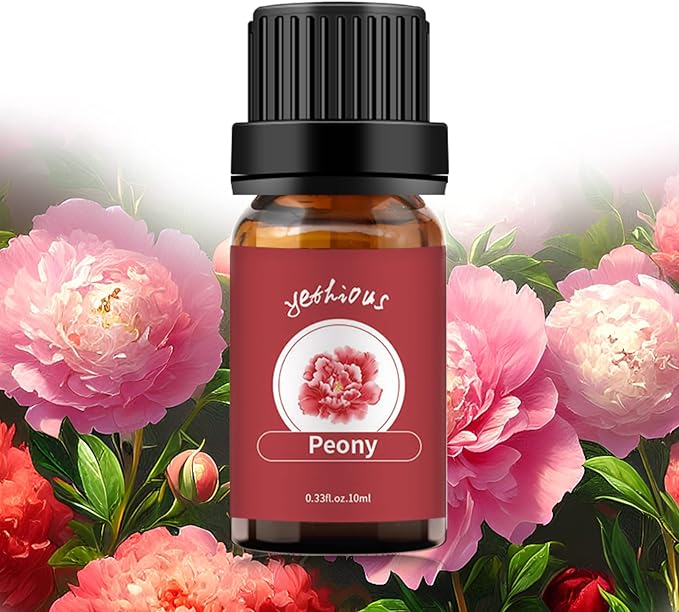 yethious Peony Essential Oils for Diffuser & Aromatherapy Pure Peony Oil for Skin - 10ML