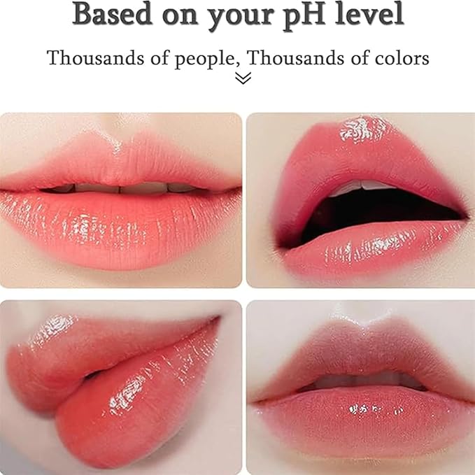 Transferproof Color Changing Lipstick,Transparente Transferproof Gold Crystal Color Changing Lip Stick,Labial Cambia De Color De, Long Lasting 24 Hours Moisturizing Glossy Shine Lip Gloss (3PC)