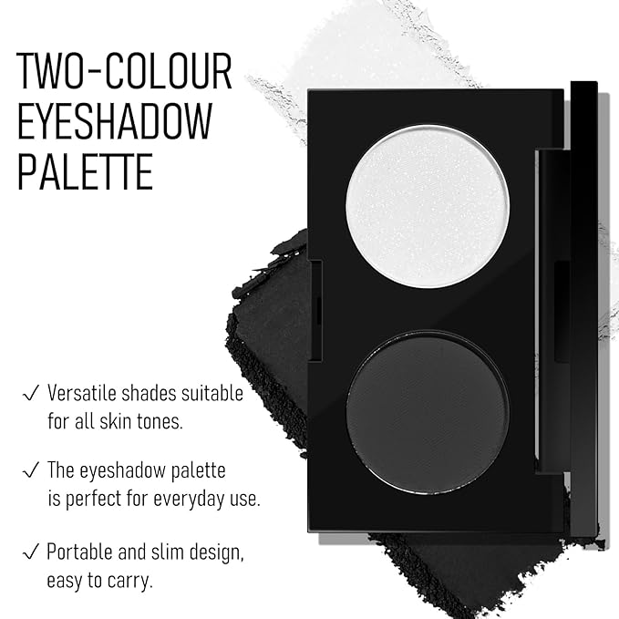 KYDA 2 Color Eyeshadow Palette, Taupe Brown and Matte Nude Eyeshadow Powder, Highly Pigment, Soft and Blendable Makeup for Daily Look -06