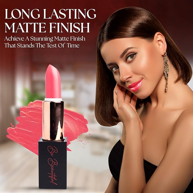 lipstick provides smooth application, hydration and moisture to the lips with long lasting wear, non-sticky, glides on,provides maximum color organic shea butter (pink me)