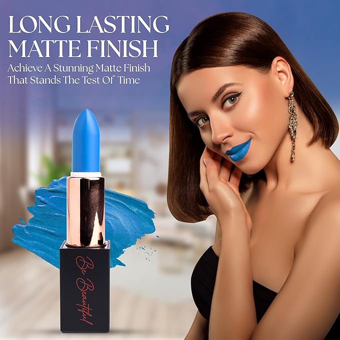 lipstick provides smooth moisturizing application creamy on my lips hydrating long lasting wear non-sticky glides on provides maximum color organic shea butter-blue