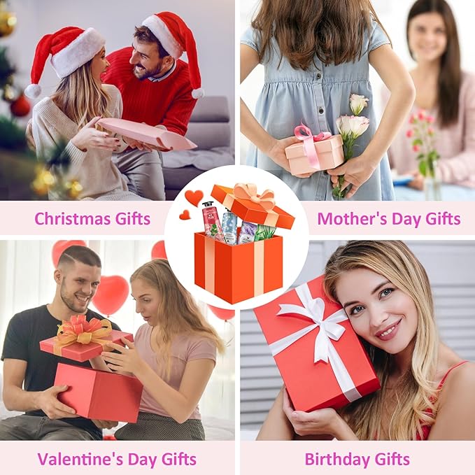 VESPRO 16 Pack Hand Cream Gifts Set, Birthday Gifts, Bridesmaid Gifts, Bulk Hand Lotion Travel Size for Dry Cracked Hands, Mini Hand Lotion for Thank You Gift and Mom Gifts with a Greeting Card