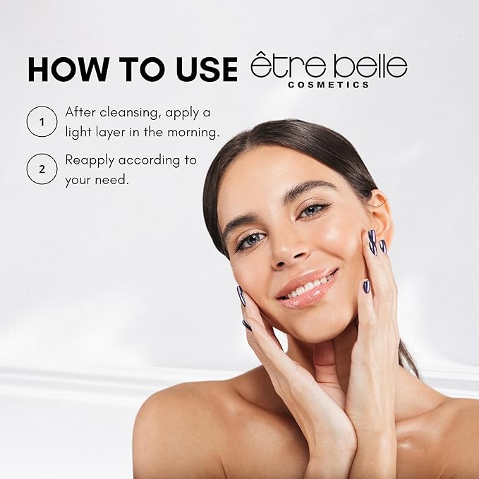 être belle Cosmetics Hyaluronic Tinted Moisturizing Cream, Skin Care for Women with Hyaluronic Acid, Vitamin E & Grape Seed Oil, Long Lasting, Natural Coverage, for All Skin Types, 30 mL