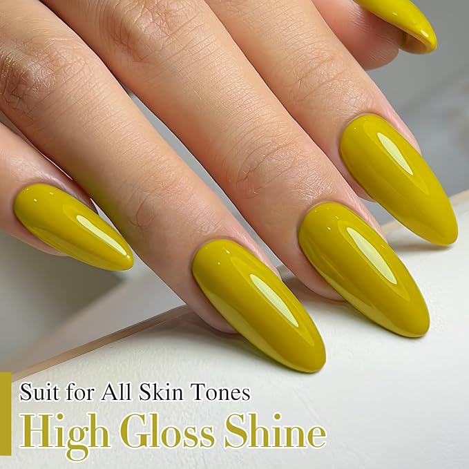Double Rhythm 15ML Gel Polish Pure Sheer Same Color Same Bottle Soak Off Gel Polish Art Manicure Salon DIY at Home Gifts for Girls Women (Avocado Green-A1461)