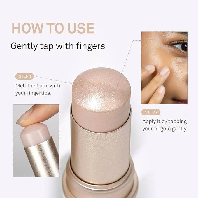 hince True Dimension Radiance Balm - Highlighter for Korean Glass Skin, Blush for Cheeks, Cream Blush, Contour Stick, Natural Glowy Look, Clean Makeup for Radiant Complexion, 10g (LIGHT, LT001)