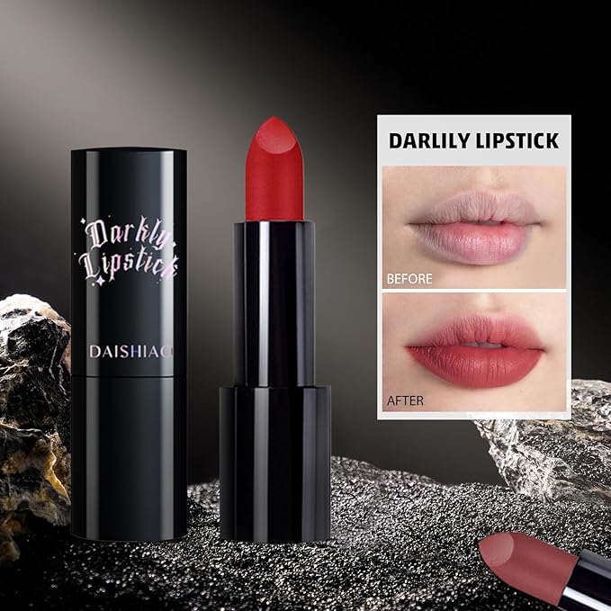 MĒTYSURMatte Lipstick - Highly Pigmented & Long-Lasting, Nourishing Hydrating Lipstick with Smudge-Proof & Waterproof Formula, Cruelty-Free Lip Makeup, 1 Count