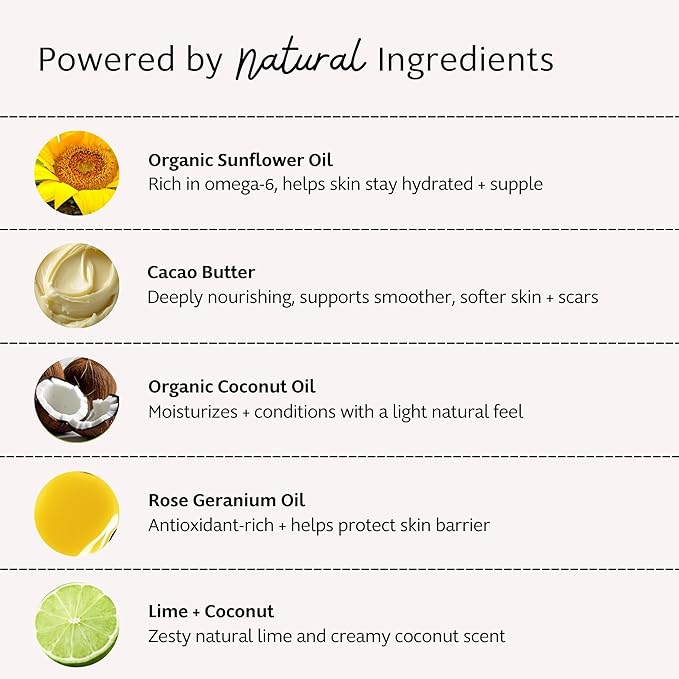 Slo Natural Moisturizing Stick | Body Balm for Dry Skin with Organic Ingredients | Hydrating + Nourishing | Coconut, Cocoa Butter & Antioxidants | Travel-Friendly | Lime + Coconut | 2.11oz/60g