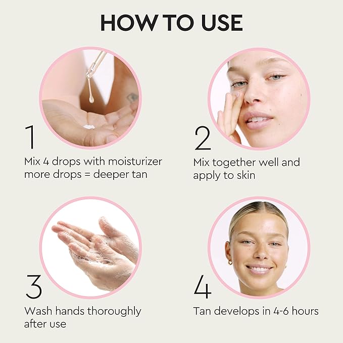 Tanologist Medium Self Tan Drops, Streak-Free Body & Face Tanning Drops, No Fake Tan Smell, For Moisturizer & Lotion, Bronzing Face Tanner, Skincare Ingredients, Travel Size, 0.50 fl. oz/15ml Bottle