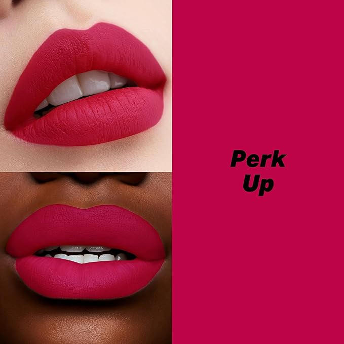 16-Hour Volumizing Matte Liquid Lipstick with Non-Drying, Waterproof Matte Liquid Lip Color: 116 Perk Up, 0.14 Fl Oz