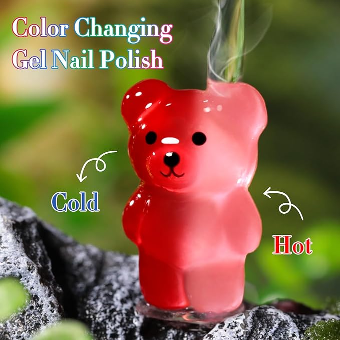 Double Rhythm 6 Pcs 15 ML Gel Polish Set Same Color Same Bottle Soak Off Gel Polish Kit Nail Art Manicure Salon DIY at Home for Women (Burgundy Blue Green Pink Purple -T6-64)