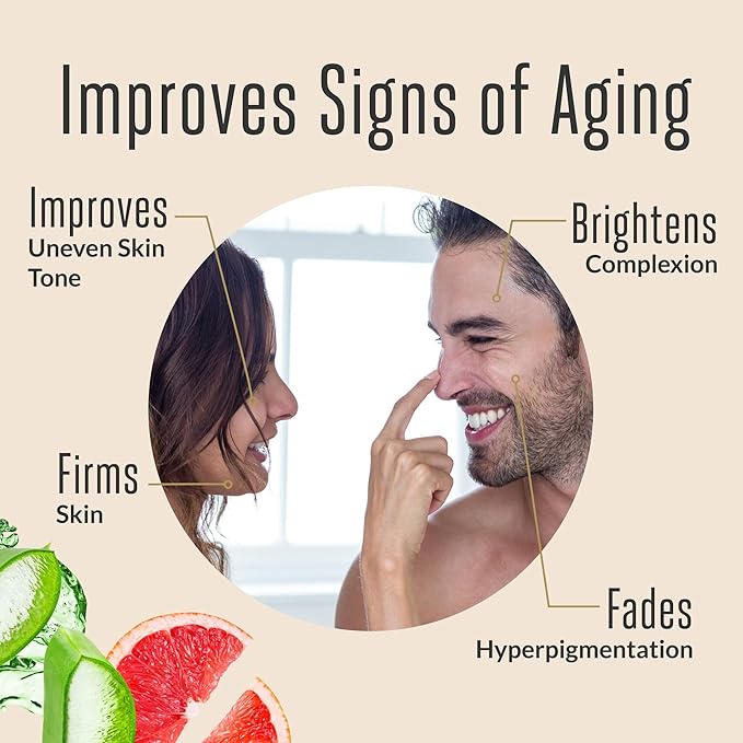 acorn+oak Vitamin C Face Serum - Natural Anti-Aging Serum with 10% Vitamin C, Aloe, Niacinamide, & Hyaluronic Acid, Soothing Skin Care, Firms & Evens Skin Tone, Dark Spot Remover for Face (1 fl oz)