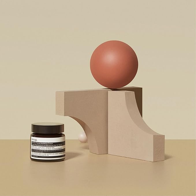 Aesop Mandarin Facial Hydrating Cream | Cools, Tones, and Balances Normal And Combination Skin | Mandarin Rind, Lemon Rind, Tangerine Rind | 2.1 oz / 60 mL