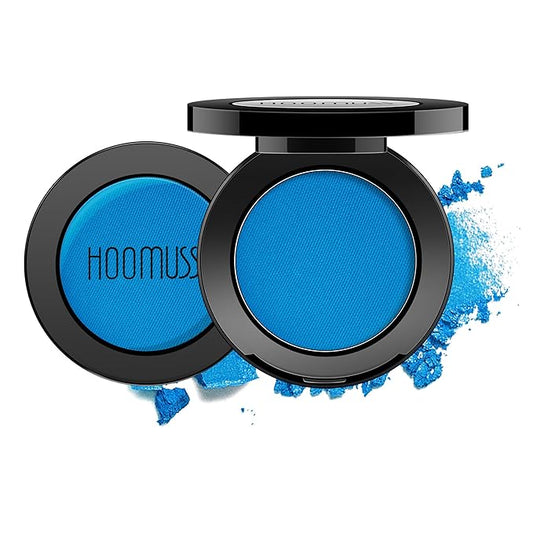 Dark Blue Eyeshadow Matte Handmade Pressed Eyeshadow Palette With No Creasing High Pigmented Long Lasting Blue Eye Shadow (DarkBlue)