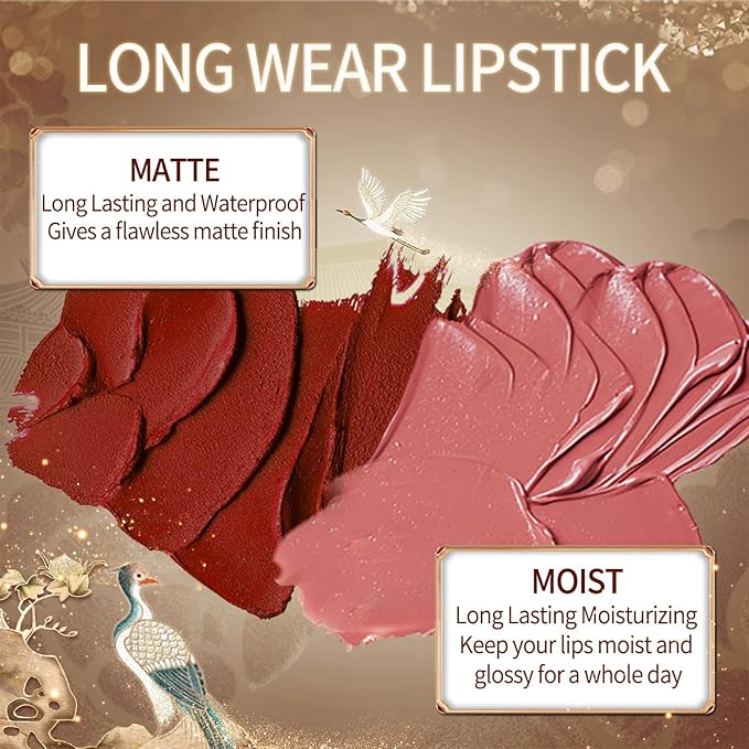 Catkin Semi-Matte Lipstick Hydrating High Impact Color Infused with Vitamin E and Avocado Oil Smooth Soft Texture Long Lasting Matte Finish 174