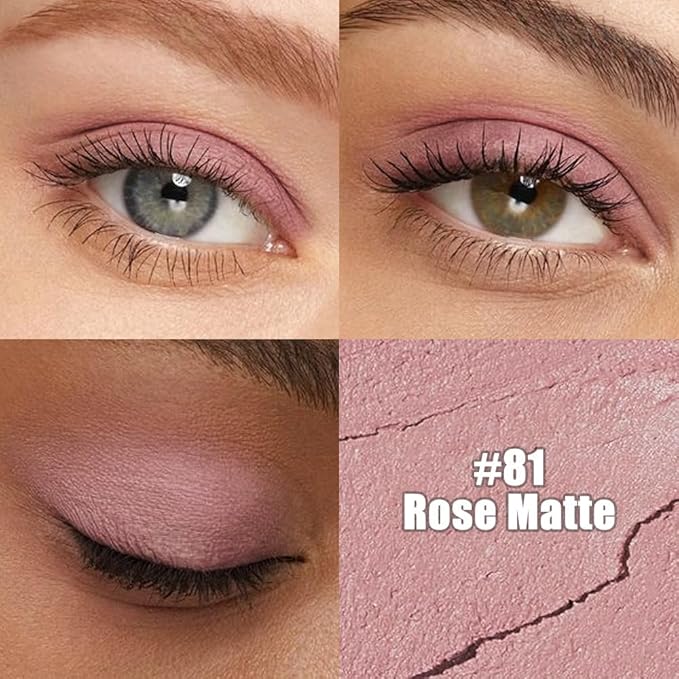 evpct Mauve Matte Cream Eye Shadow Sticks Brightener Pencils for Women, Longwear Mauve Silky Eyeshadow Applicator Stick Pen Waterproof, Blendable Crease-Proof Stick Eyeshadow Matte Eye Makeup 81