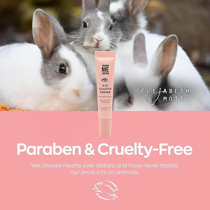 Elizabeth Mott Thank Me Later Eye Primer - Long-Lasting, Eyeshadow Primer Base for Oily Lids & Crease-Free Wear - Smudge-Proof, Lightweight, Cruelty-Free - 10g