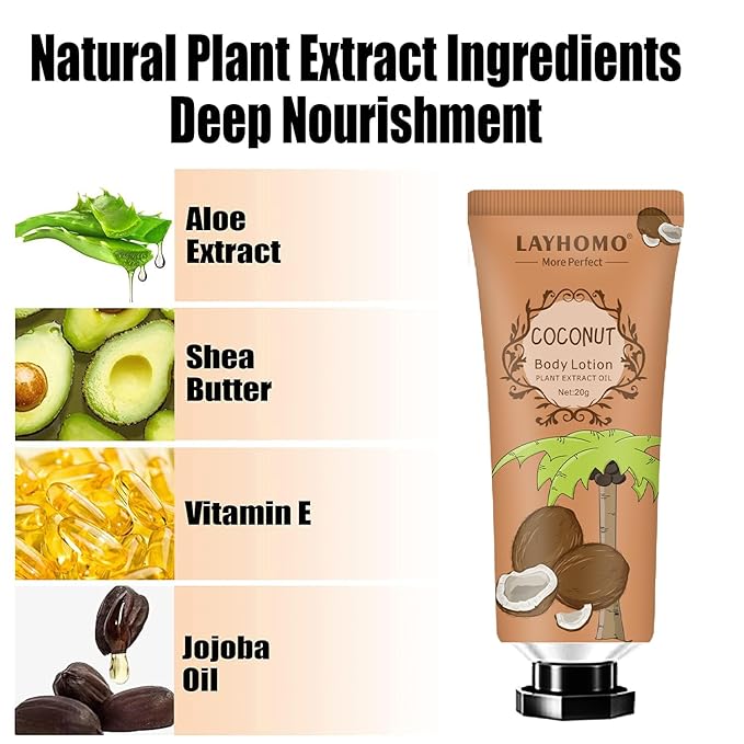 20 Pack Mini Body Lotion Gift Bulk for Dry Skin,Travel Size Small Body Cream With Shea Butter Natural Fragrance Moisturizing Body Lotion for Women Men,Stocking Stuffers Christmas Thank You Gift