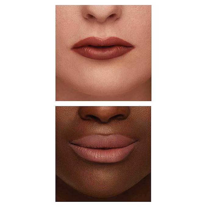 TRE'STIQUE Matte Lip Crayon, Matte Lipstick With Built-in Lip Gloss Balm, 2-in-1 Lip Liner Set With Lip Crayon and Lip Balm, Lipstick and Lip Gloss Kit (Sierra Sable Refillable)