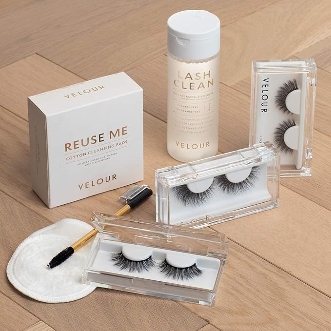 VELOUR Lash Clean - Oil Free Liquid Makeup Remover for Eyes, False Lashes, & Face - Gentle Lash Cleanser & Eye Makeup Remover - Vegan Lash Extension Cleanser - No Parabens or Fragrance (140 ml)