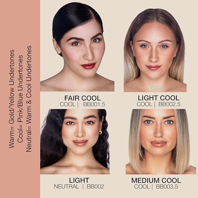 Bellapierre BB Cream SPF 20 – Mineral Sunscreen & Liquid Foundation, Lightweight Face Moisturizer with Buildable Coverage, Matte Finish, Non-Toxic, Paraben-Free, Cruelty-Free – 1.7 oz - Medium