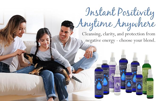 Lavender & Clary Sage Aromatherapy Spray - Pillow and Shower Aura Cleansing Mist for Energy Clearing, Manifestation, Meditation & Spiritual Protection - Relax, Balance and Positive Vibes. AHH 4oz