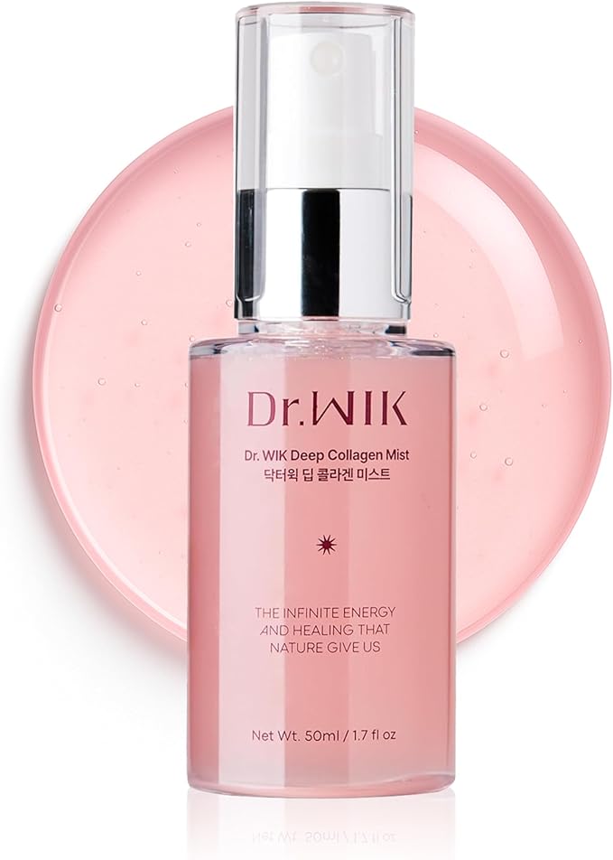 Deep Collagen Face Mist – Hydrating, Wrinkle Care Facial Mist with Panthenol & Adenosine, Refreshing Moisture Boost for Skin Care, Soothing Fine Lines Lightweight Korean Moisturizer - 1.7 Fl Oz