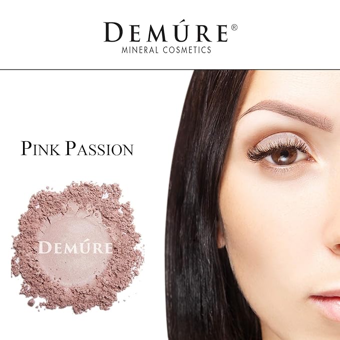 Demure Mineral Make Up (Pink Passion) Eye Shadow, Shimmer Eyeshadow, Loose Powder, Glitter Eyeshadow, Eye Makeup, Natural Makeup, Natural Eyeshadow, Professional Makeup