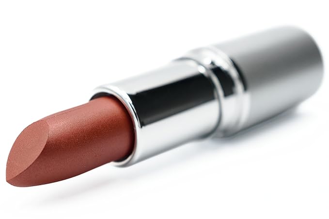 Cinnabar Deep Red Cinnamon Brown Pearl Creamy Shine Metallic Lipstick Color Moisturizing Paraben Free, No Animal Testing & Cruelty Free Lip Makeup Color