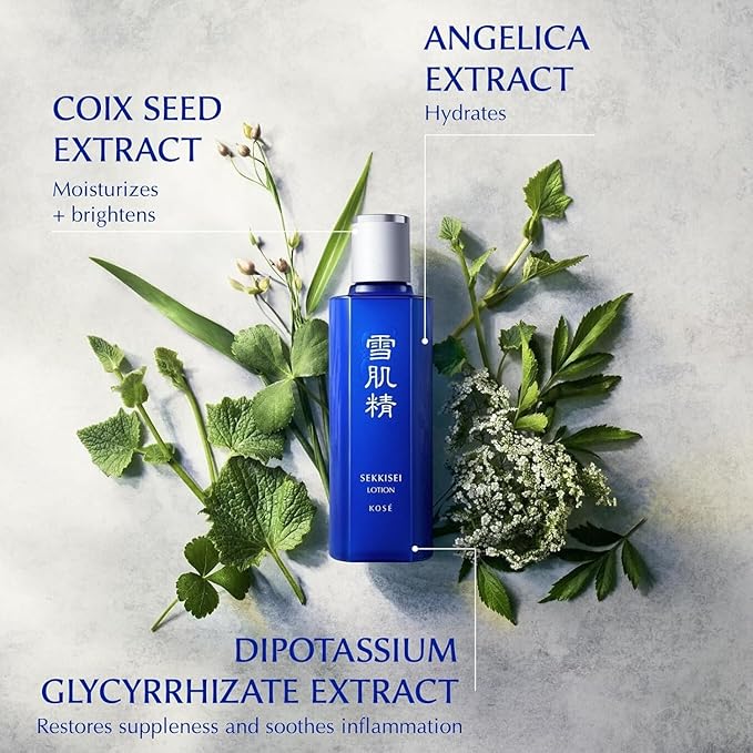 SEKKISEI Lotion Enriched, Liquid Hydrating Facial Moisturizer, 6.7 Ounce